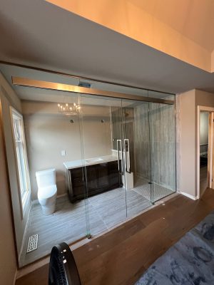 Glass-partition
